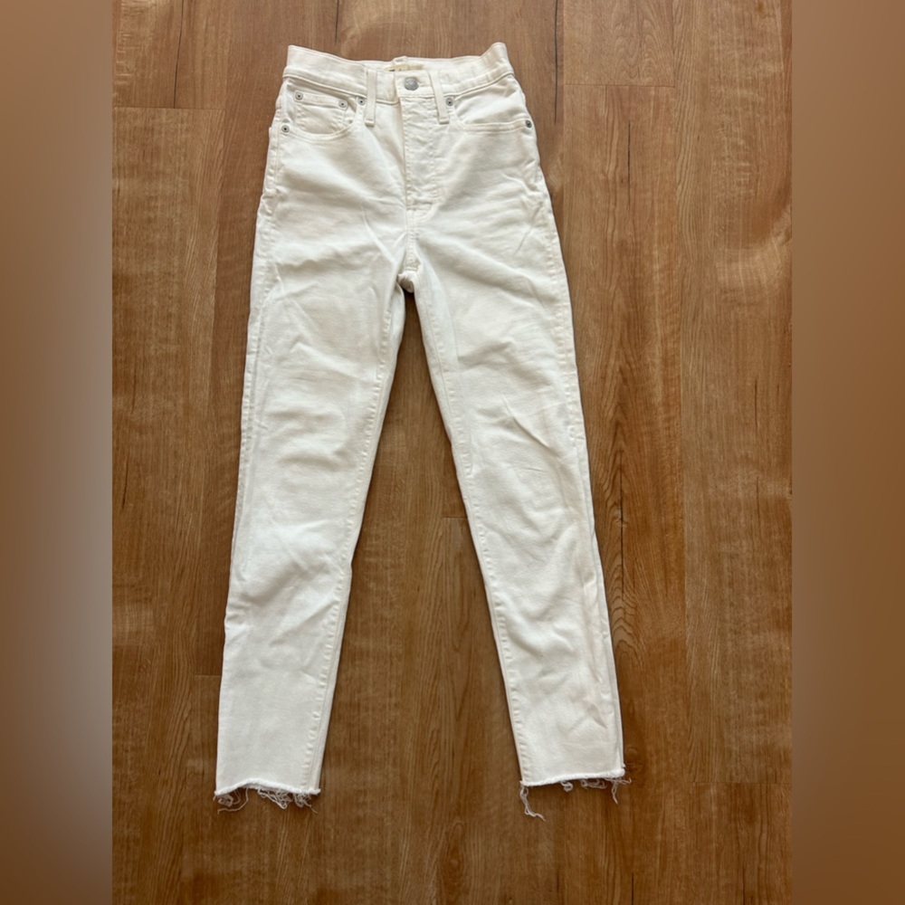 Madewell white skinny jeans size 23